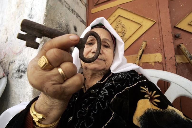 When Palestinians were forced out into exile during the Nakba, many kept the keys to their homes. They still have those keys to this day— passing it down with each generation— the belief is that strong in that they will return; that it's promised and only a matter of time.