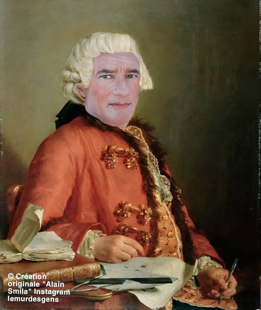 Gilles Bouleau , je pense qu'il va me bloquer 🤣 mais bon il ne va jamais la voir où Retwitèe ? d'après une vraie toile de 'Jacques-Louis David 1782'