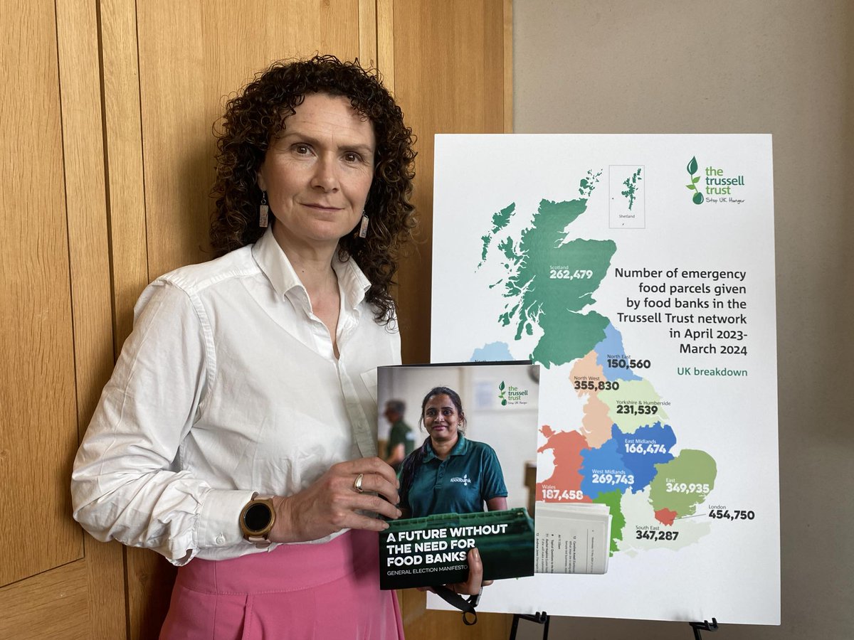 Today, we hosted an event in partnership with the @TrussellTrust, raising awareness of the latest picture of food bank need across the UK, and the action needed to build a future where no one needs a food bank.