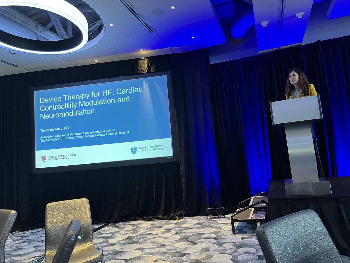 Theofanie Mela presents at 2024 Stanford Biodesign New Arrhythmia Technologies Retreat in Boston about neuromodulation for heart failure