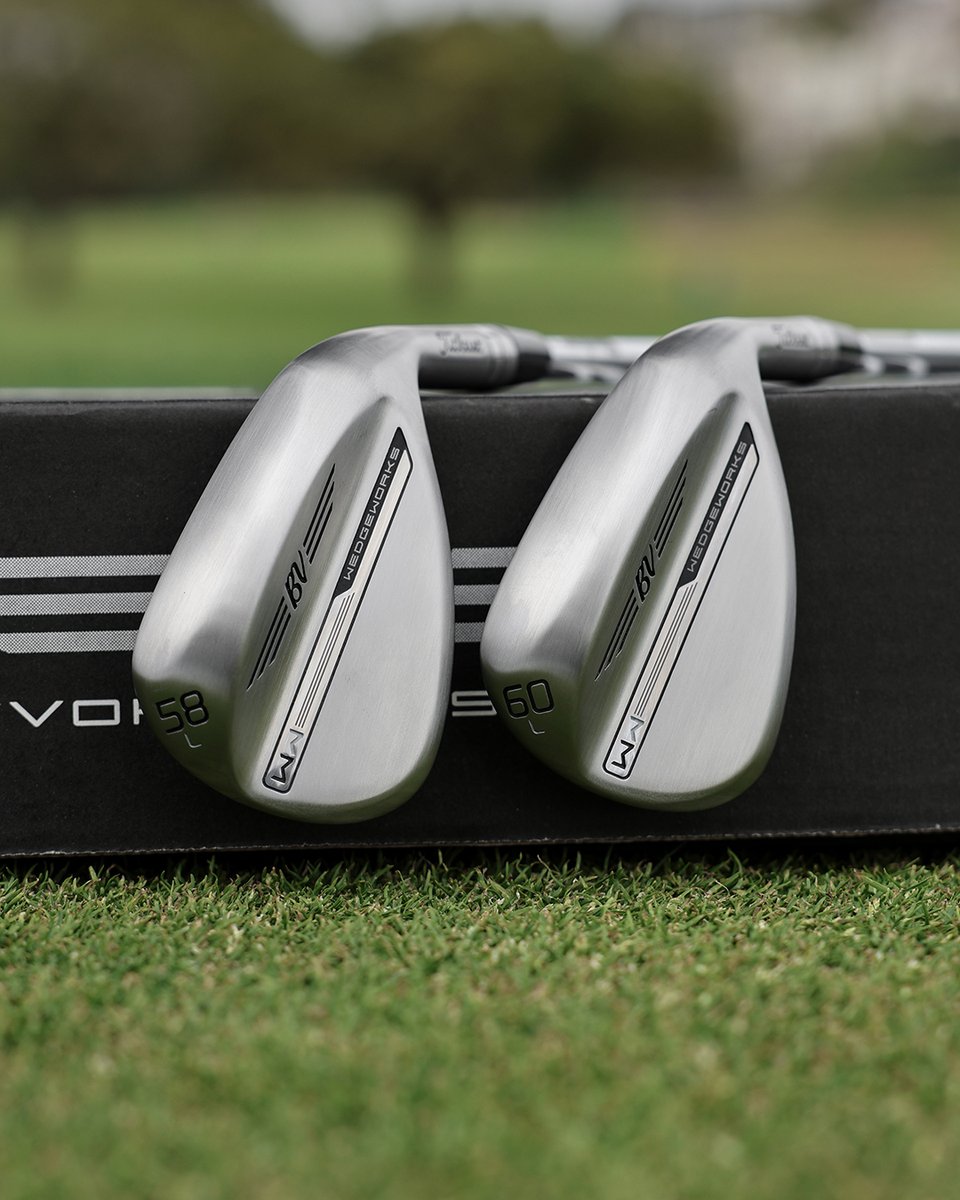 Now available at chosen stockists and Fitting Events. In the bags of players such as @maxhoma23 and @harmanbrian, the @VokeyWedges #WedgeWorks L Grind is a tour-proven low-bounce lob wedge with heel, toe and trailing edge relief to offer a balance of versatility and forgiveness.