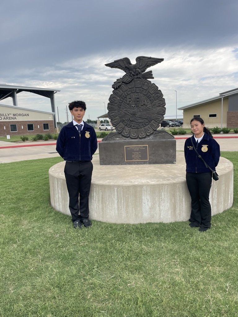 Our newly elected FFA officers attended the Area III FFA Convention and served as Courtesy Corps Ambassadors at the Gerald Young Center in KISD. They' will also represent the Alief FFA this summer at the TX State FFA Convention at the GRB Convention Center here in Houston 🐏🤟🏻