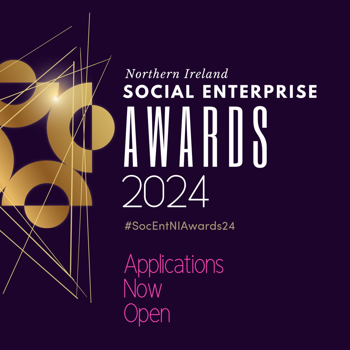 ⭐APPLICATIONS NOW OPEN⭐

Get your entries in now for our 2024 Northern Ireland Social Enterprise Awards!

We can't wait to see who our winners will be.
Good Luck to everyone😄

#SocEntNIAwards24 #SocialEnterprise #NorthernIrelandBusinesses #AwardsSeason #SocEntNI