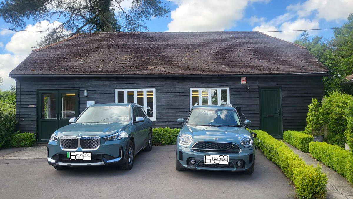 ☀️The sun is shining here at Essential Wealth, topping up our newly installed Solar Panels, and now our EV cars are charging up using clean, renewable energy directly from the sun. #GoGreen #SolarPowered #EVCharging ✅