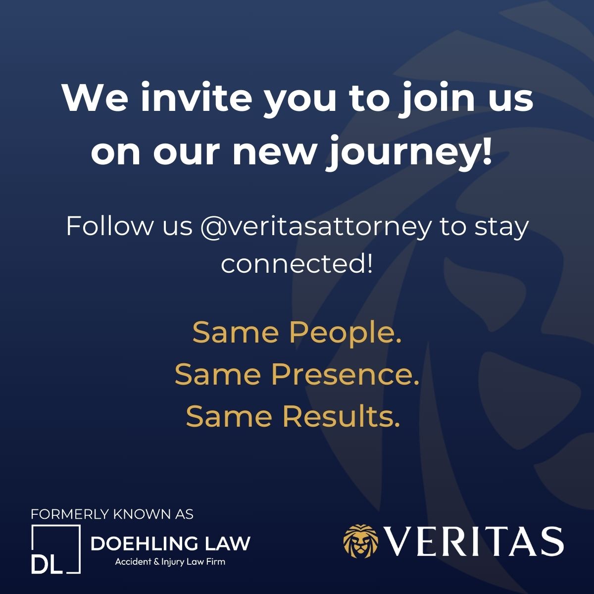 Big changes ahead! Be sure to follow us on our new page for the same trusted legal guidance and personalized service you've come to expect. 

Same People. Same Presence. Same Results.

#PersonalInjuryAttorneys #ColoradoAttorneys  #PersonalInjuryCases