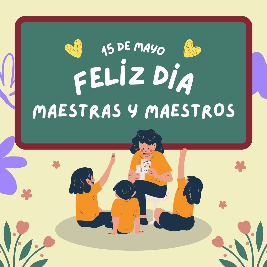 La enseñanza es más que impartir conocimiento, es inspirar el cambio. Muchas felicidades a las maestras y maestros por su esfuerzo, dedicación y compromiso por educar con igualdad a nuestras niñas, niños y jóvenes.