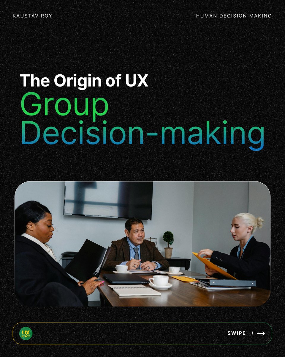 ux_by_roy's tweet photo. In Part 9 of our epic series, we're assembling to tackle the mighty challenge of 'Group Decision Making'.
https://t.co/HHjuRAJ3wQ https://t.co/9CD3c5Dagv