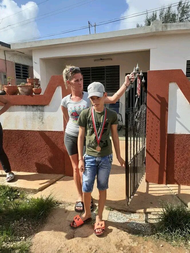 Limonar recibe su atleta Frank Carlos Failde Valdes medallista de bronce en los Juegos Pioneriles Nacionales. #MatancerosEnVictoria