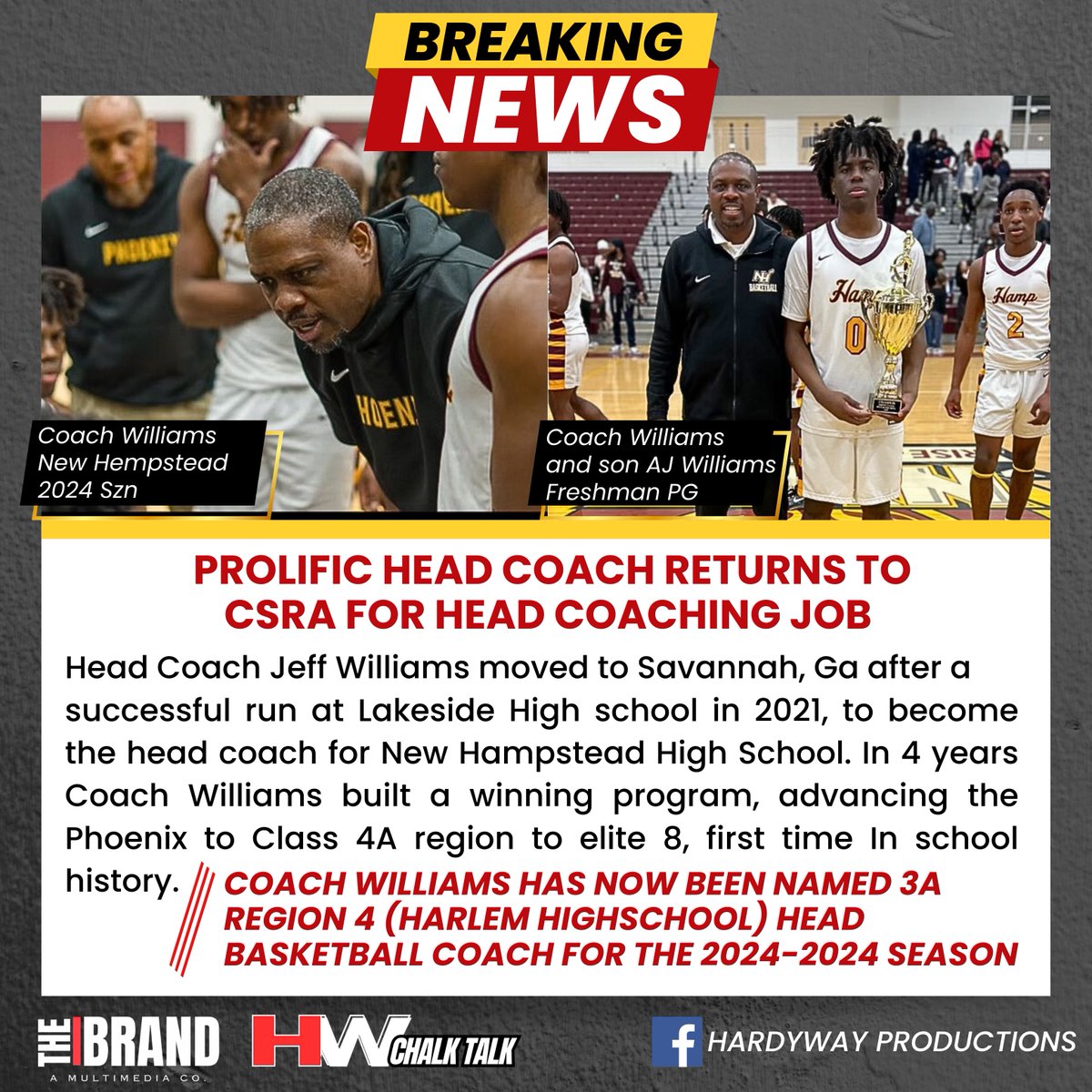 #HWCHALKTALK 📝 Harlem High School just inquired 2 Goats New head coach Jeff Williams and son @AJ_williams0 will both be in the culture this upcoming Basketball Szn 😳😳😳😳 Football & Basketball Harlem Looking real good right now 👀 #HEARITHEREFIRST @PowerRiseFamily