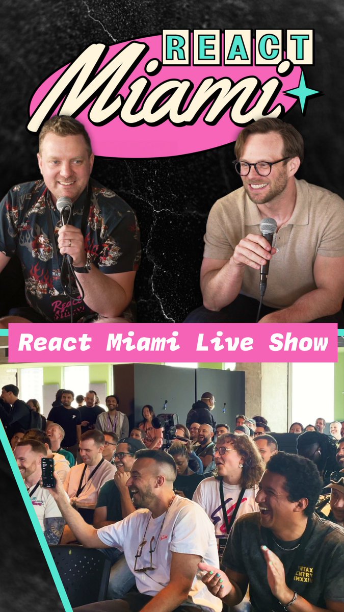 React Miami show is up! Absolutely hilarious show full of games, trivia and Scott and I making fools of ourselves