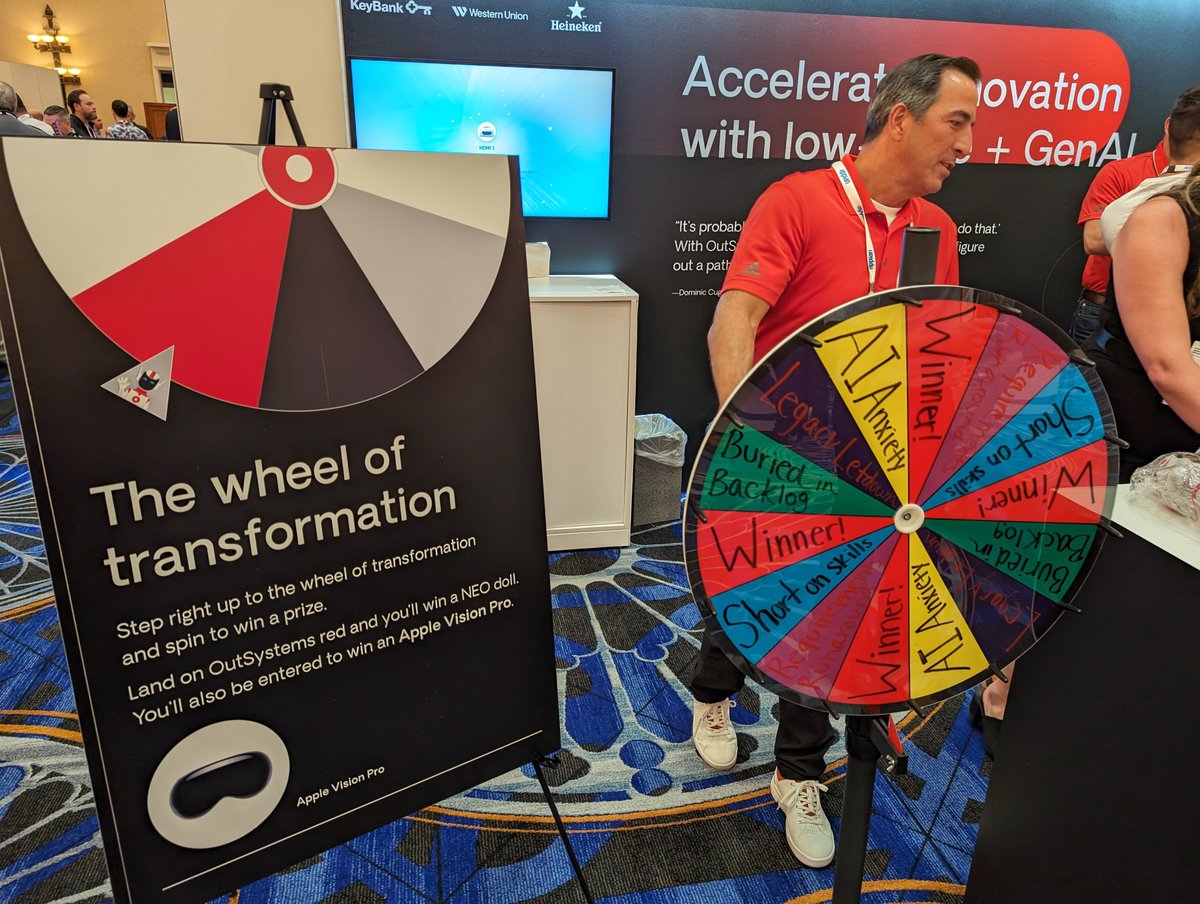 OutSystems's tweet image. Day 2 of #GartnerAPPS is just getting started! Stop by Booth 305 or visit our App Lab (located at the entrance of the Expo Hall) for a demo and chat with our #AI experts.