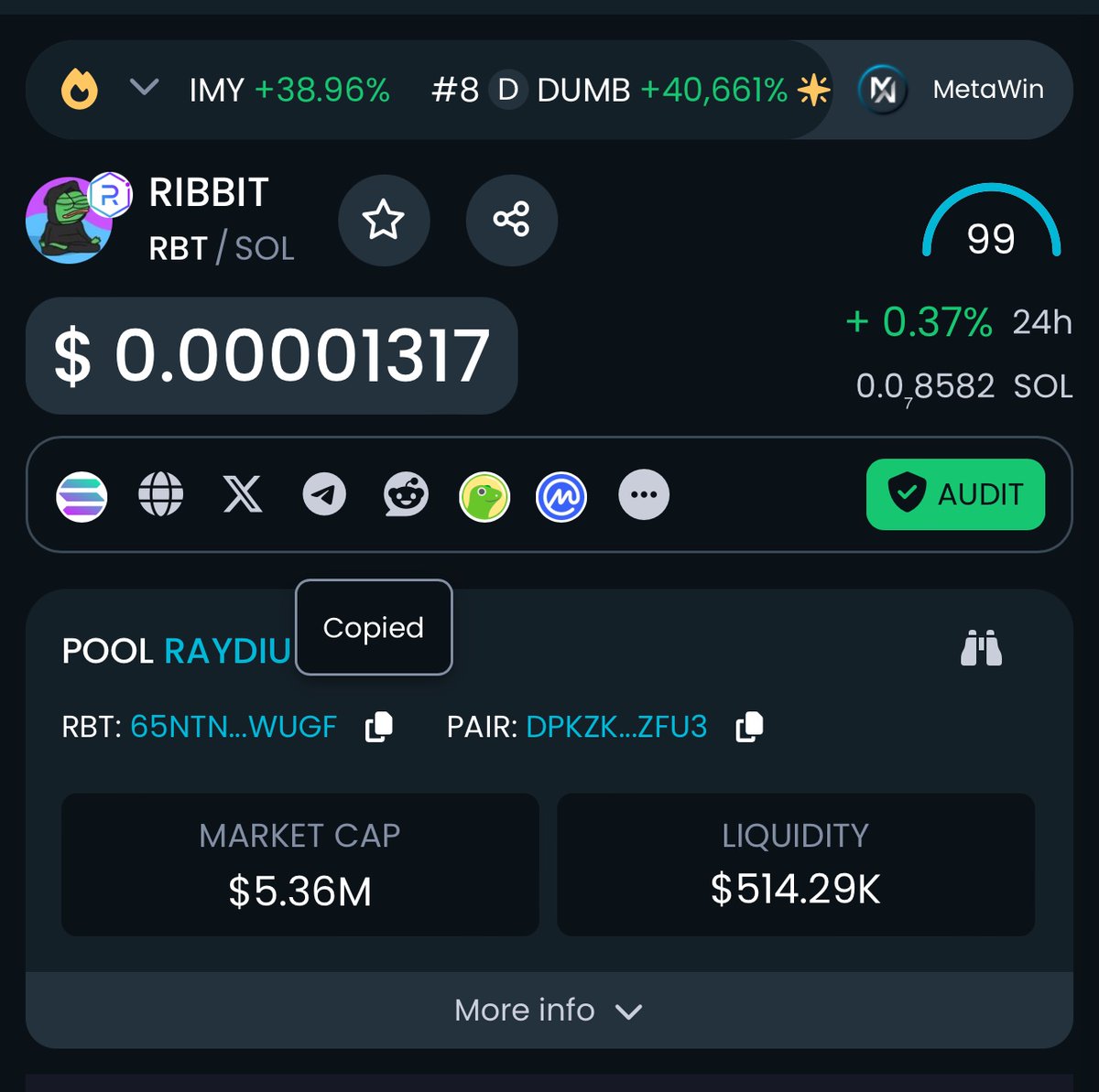 cripto_puppy's tweet photo. 🚨 $RBT 💥BIG PUMP INCOMING!

Now or never 🚀 Next 10000X?

65nTNuJGHme4PQvKQyJykKp1bJAkK4A8Q66sd2yBWugf

#SolanaMemcoin $Sol #BTC挖矿 #bullishtokensclub #Bullrun2024 https://t.co/UsE1dt2Gu2