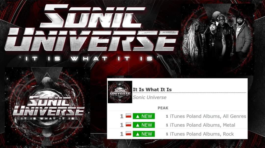 The Sonic Universe Debut Album 'It Is What It Is' is the #1 Album in Poland in 'All Genres', 'Rock' & 'Metal' categories! Thank you to all the incredible fans & great support from Poland!!! @SonicUniverseCG #coreyglover #mikeorlando #livingcolour #music #newalbum #newrelease