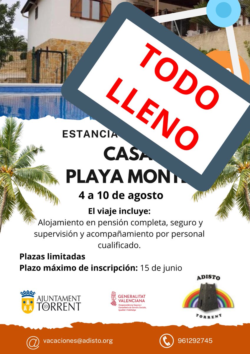 adistotorrent's tweet photo. No damos más de alegria🎉
En solo 4 hs se completo el viaje del #ProgramaDeOcio #EstanciaVacacional
#SomosAdisto🌈
#SomosFamilia👪
#SomosTorrent https://t.co/7bidgkl6pg