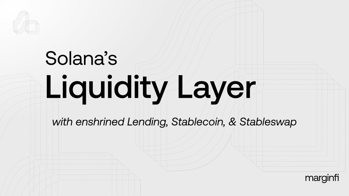 Introducing Solana's first Liquidity Layer We're excited to announce the evolution of marginfi: powering a radically new Layer for Performant DeFi Here's how we're changing the game 👇