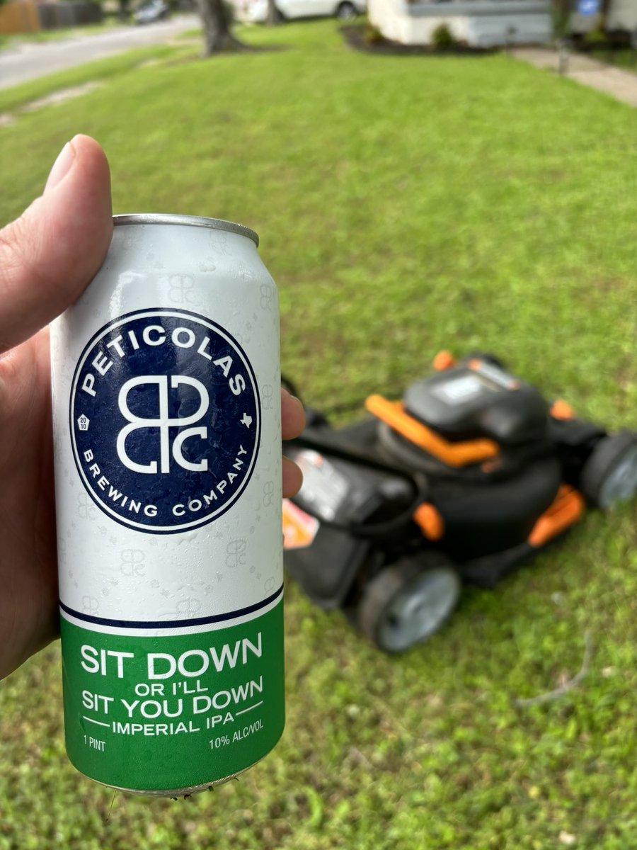 Lawnmower beer, Peticolas style.