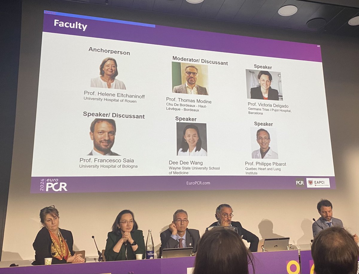 #EACVI President Elect @VDelgadoGarcia delivering a fantastic lecture at #EuroPCR2024 on gender differences in #AS #echofirst features before and after treatment @EACVIPresident @NAjmoneMarsan @Sarah_Moharem @Cosyns @DonalErwan @DrGEMandoli @ElenaGalli10 @LunaGargani @PPibarot