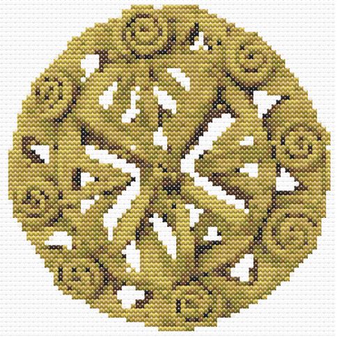 Art of the Day: 'Gold Rune Cross Stitch Instruction'. Buy at: ArtPal.com/crossstitchdk?…