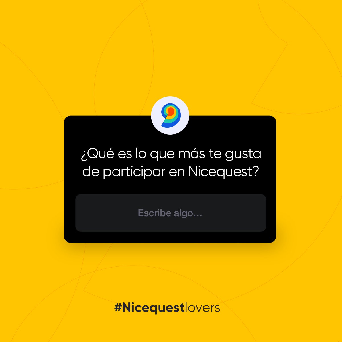 nicequest's tweet photo. ¡Para nosotros es muy importante conocer tu opinión sobre #Nicequest! 😍

Y a ti... ¿Qué es lo que más te gusta de ser parte de nuestra comunidad? 💬👇 https://t.co/ISBuCuXi0k