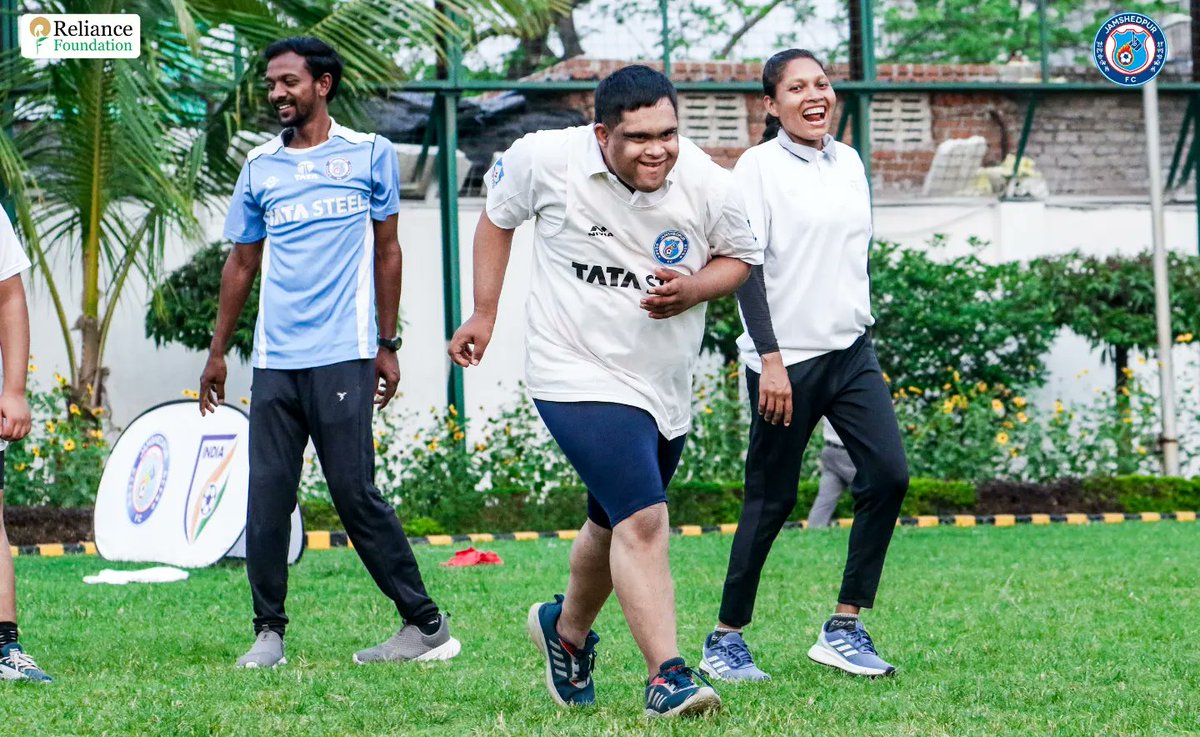 Bringing smiles and unity through football! ⚽🌟 Jamshedpur FC proudly hosted the Grassroots Football Festival for Special Kids at TFA, a celebration of inclusivity on AFC Grassroots Football Day. Let's keep the spirit of football alive for everyone! 💙 #JamKeKhelo #grassroots