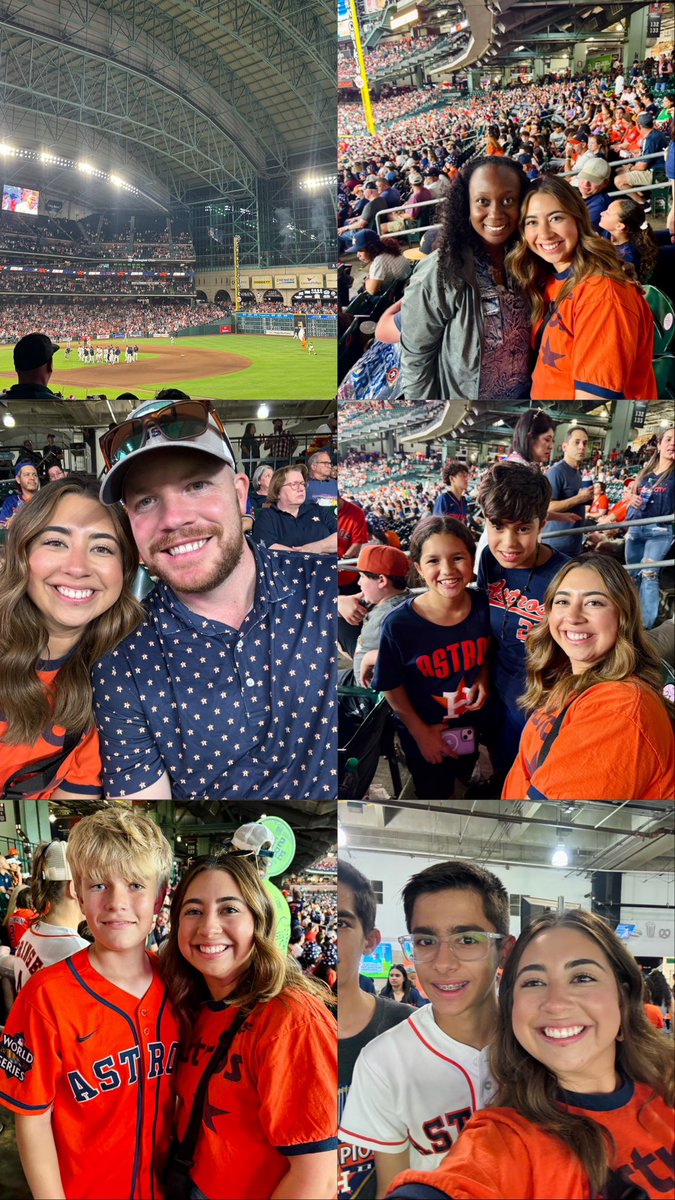 Astros family night ⚾️🐾 such a fun night running into present &amp; former students &amp; their families! 💜💜💜 thank you Jenks PTA!