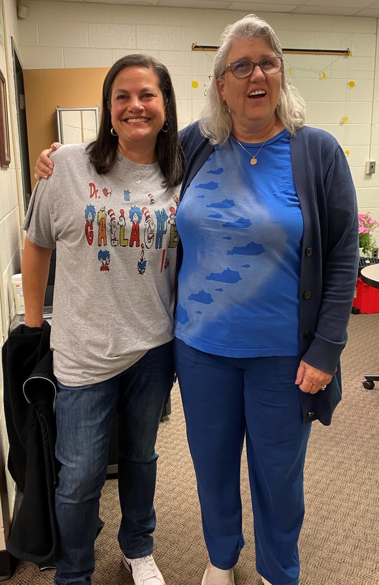 We have the absolute BEST bus colleagues at Binet School (JCPS). Our driver, Mary Kittle, made this shirt for me, If you can't read it, it says, "Dr. Gallagher I am." It's always a highlight of our day to spend time with our bus Binetbors! @jcpstransport @RobFulk