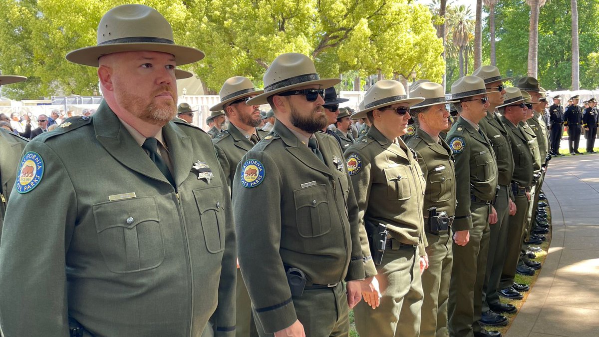It’s #PeaceOfficersMemorialDay and many of our California State Park Peace Officers (rangers & lifeguards) were honored to attended the 46th CA Peace Officers' Memorial Ceremony earlier, when the names of 8 officers were added to the Memorial Monument, at the State Capitol.