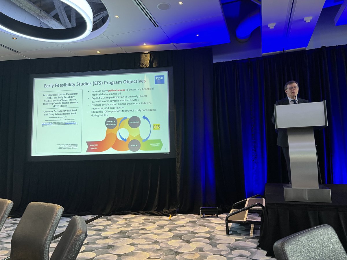 Dr. Andrew Farb of the FDA presents at 2024 Stanford Biodesig New Arrhythmia Technologies Retreat in Boston presents about FDA Early Feasibility Studies