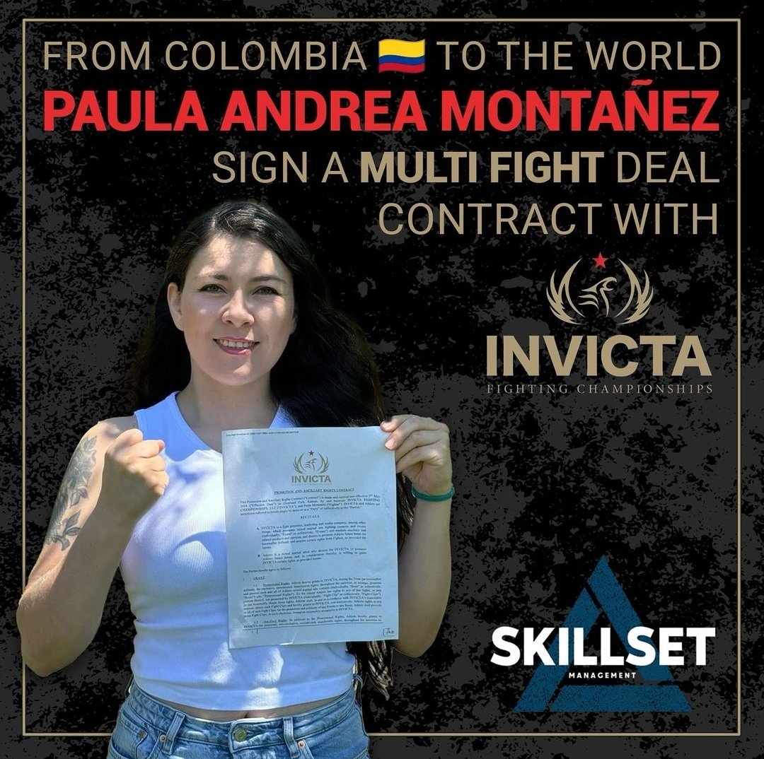 Welcome undefeated amateur prospect Paula Andrea Montanez to @InvictaFights! #signed
