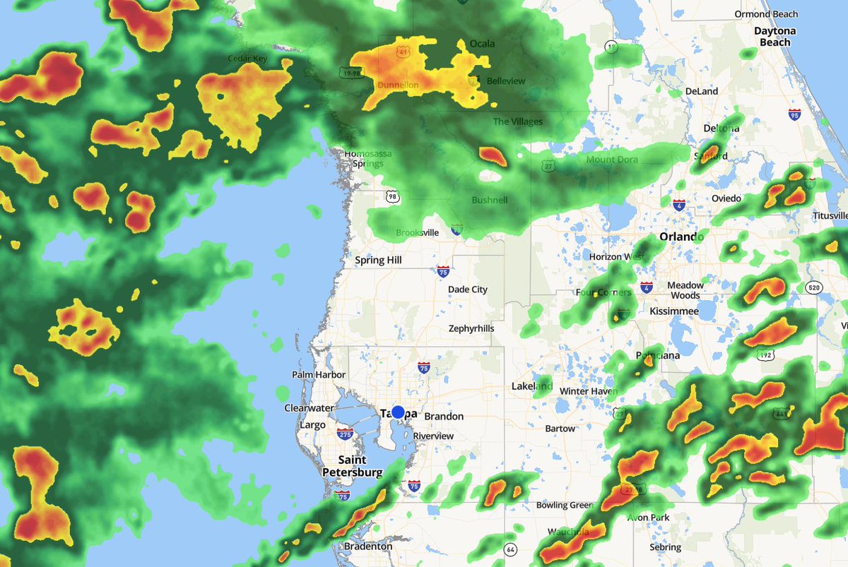 FlyTPA's tweet photo. HEADS UP, TRAVELERS: Due to thunderstorms throughout the region, some flights in and out of TPA may be delayed. Please check directly with your airline for the latest flight updates. ✈️ https://t.co/hlILrfkrR7
