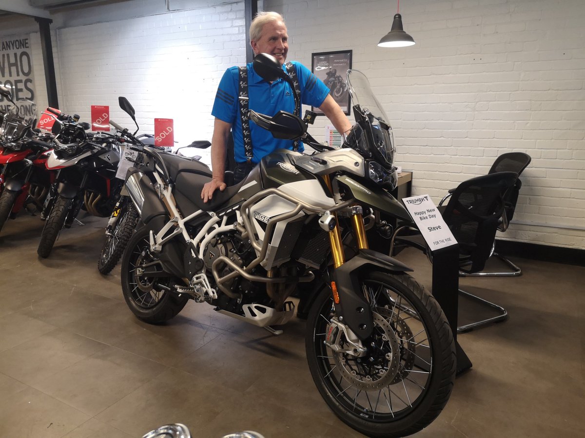 Enjoy your #Triumph Tiger 900 Steve! #happynewbike #newbikeday #getreal