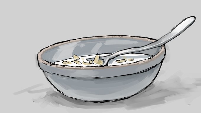 「bowl food focus」 illustration images(Latest)