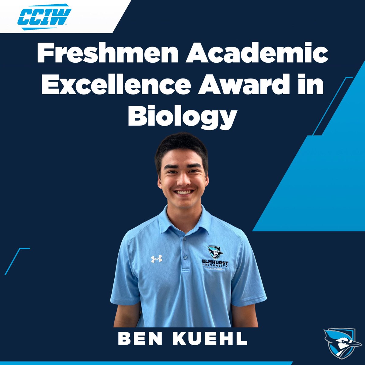 Congratulations Ben Kuehl for receiving the Freshman Academic Excellence Award in Biology. This award is given to the top students within the Biology department. His name will also be included in the Honors Convocation booklet! #BeDangerous