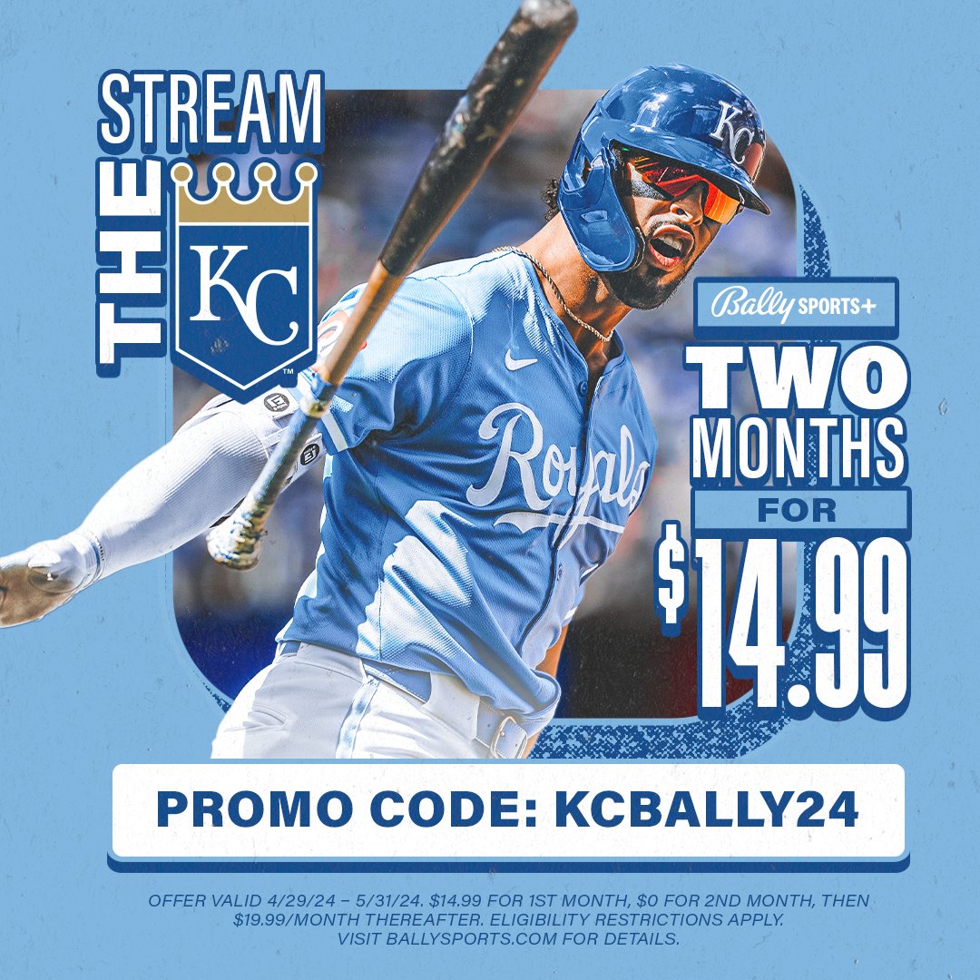 There's still time to lock in two months of Royals baseball on Bally Sports+ for one low price!