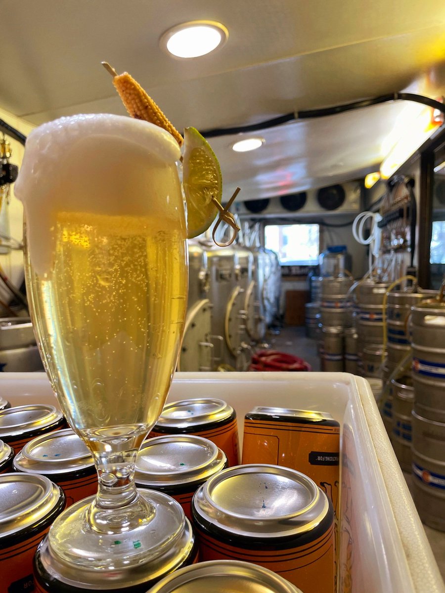 New Beer Alert ⚠️ 

Corn On The Cabo: 5%ABV 

Mexican-Style Lager brewed with heirloom Blue Butterfly Corn. Garnished with a baby street corn and a lime. 

🌽 🌽 🌽 🌽 🌽

#BullandBushBrewery #CornOnTheCabo #Mexicanstylelager #Lager #HeirloomCorn #StreetCorn #Elote #Lime