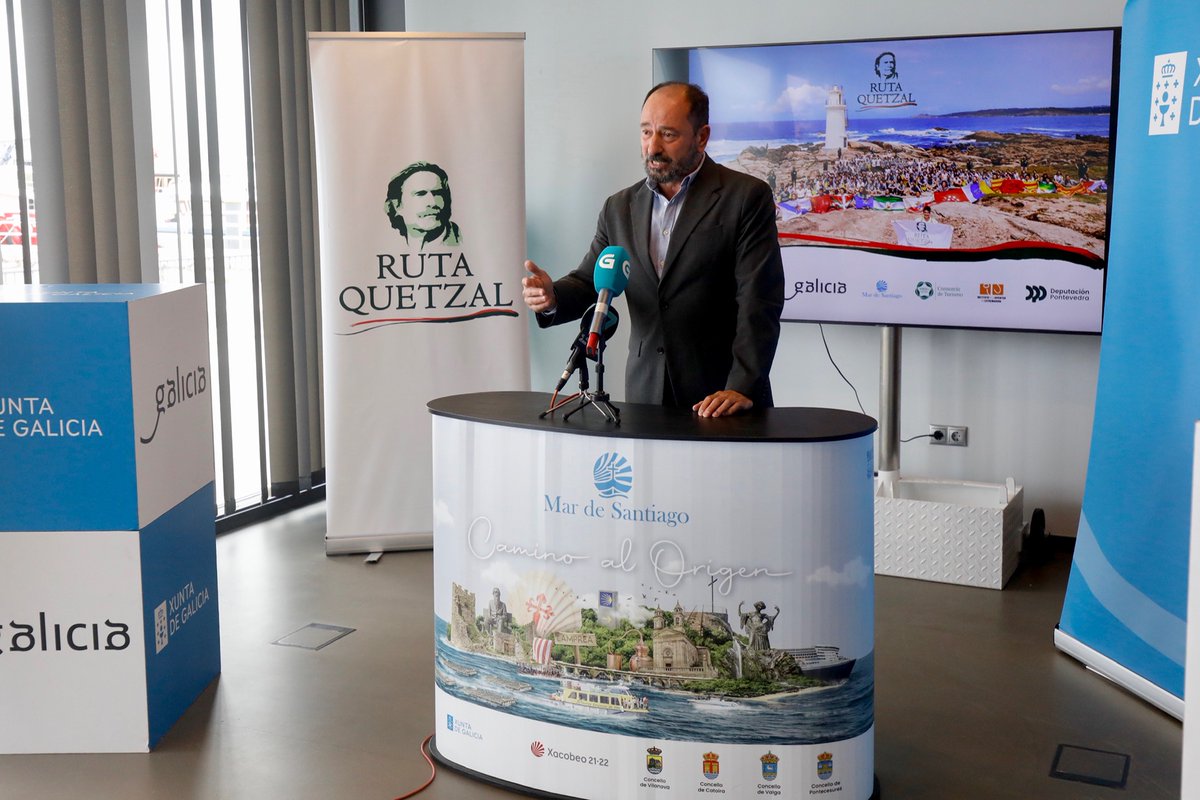 Este verán reunimos en #Galicia a más de 200 mozos nunha nova edición da Ruta Quetzal

Comezará o 30 de xuño en Vilanova de Arousa e rematará, tras percorrer tamén parte do Camiño de Santiago e a Ribeira Sacra, en #SantiagoDeCompostela

🔗 xunta.gal/notas-de-prens…