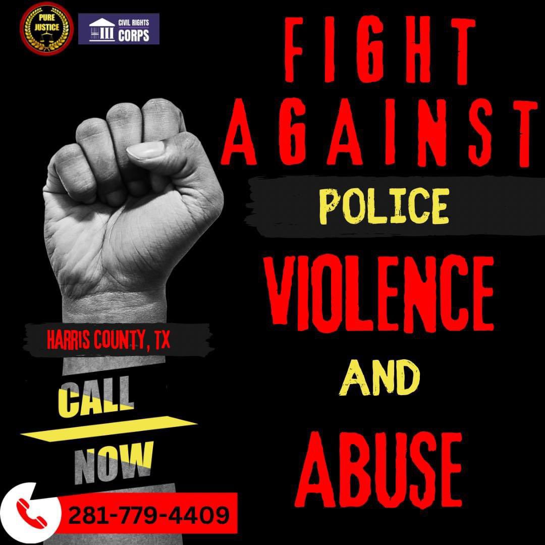 This Police Misconduct Hotline is for anyone Harris County, TX that has experienced abuse from law enforcement. For example, false arrests, injuries from excessive force, injuries or abuse during incarceration. Please call 281-779-4409!

#JusticeChasing #PureJustice #RISE