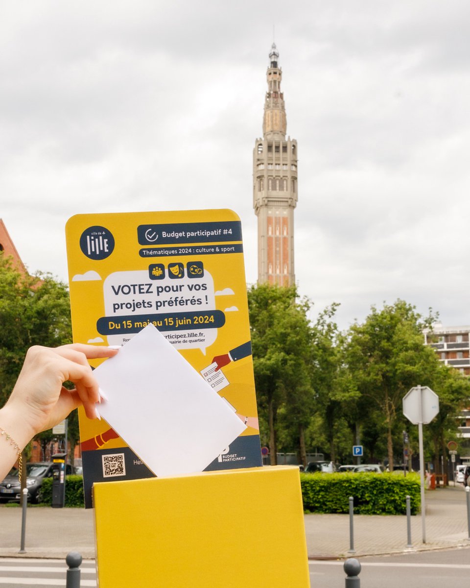 🗳 Lillois, Hellemmois, Lommois : place au vote citoyen du budget participatif #4 ! 👉 En ligne, dans les mairies de quartier, dans les hôtels de ville : à vous de choisir les projets que vous préférez. 👨‍💻 Pour voter en ligne, RDV ici : ► participez.lille.fr/project/budget…