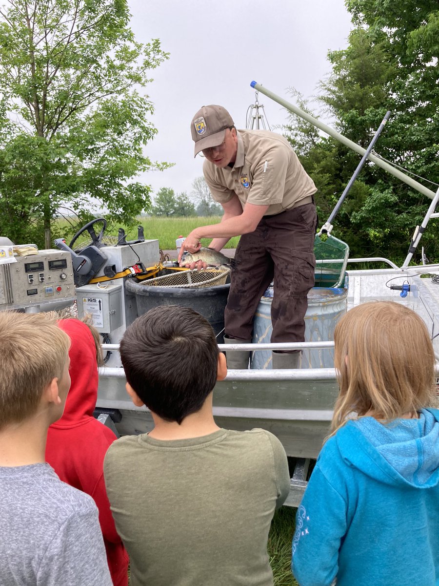 Today’s Ag Week activity was about fish. We learned about invasive and native MO fish, along with more about the fish in TMP’s pond. Thanks US Fish &amp; Wildlife for being amazing presenters and answering ALL of our questions. 🎣 #cpsbest #PrairieProud