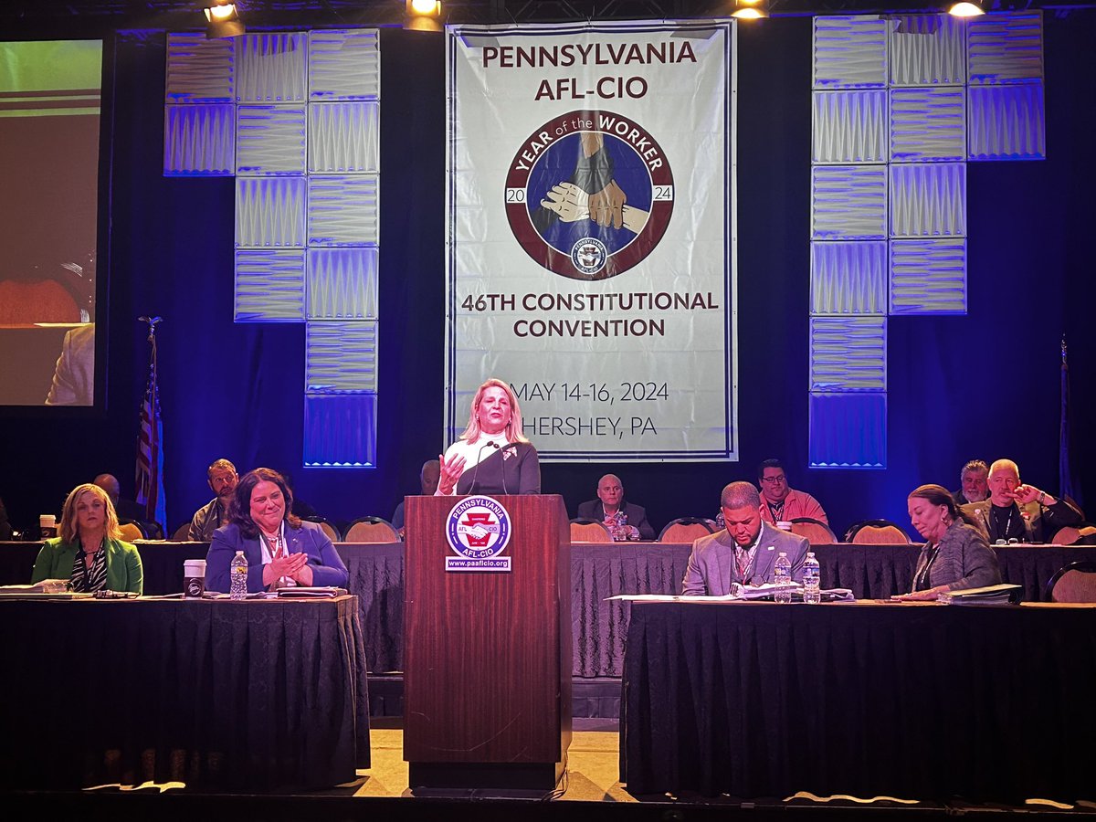 “The Pennsylvania labor movement is on the front line for the fight for democracy!” @AFLCIO President @LizShuler