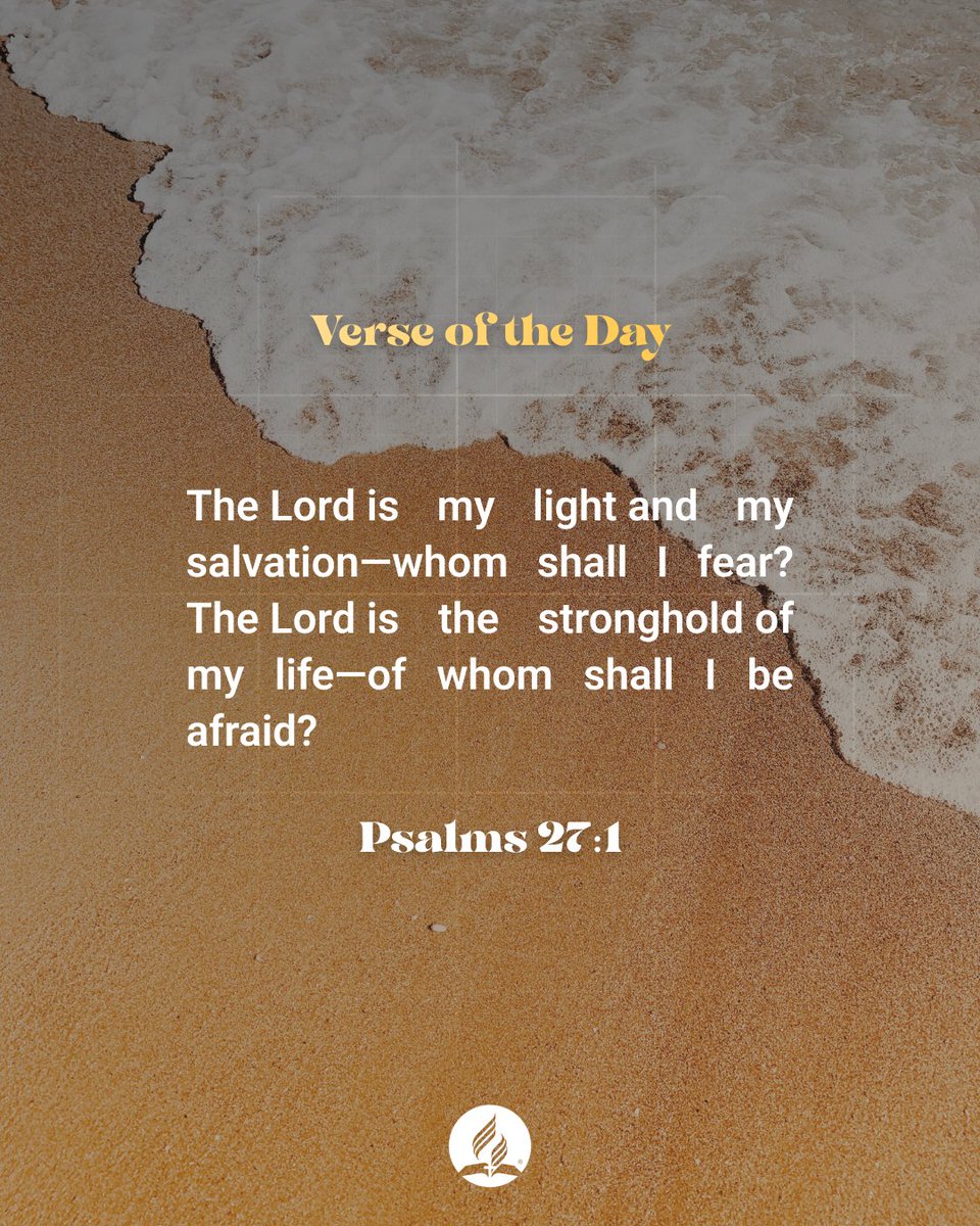 Let’s remember, in every darkness, His light shines the brightest. Let’s walk in His light and live fearlessly! Happy Sabbath! #VerseOfTheDay #Psalms27 #GodIsMyLight #NoFear #Faith #TrustInGod #happysabbath