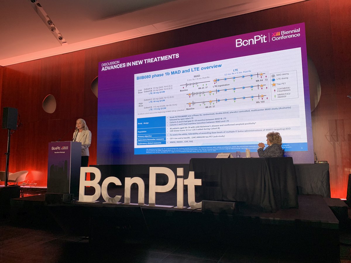 And after hearing about Lecanemab, additional new treatments in the horizon by @brunovellas, Gerard Piñol @IRBLleida_Info and Melanie Shulman @biogen, @AceAlzheimer #BCNPIT24