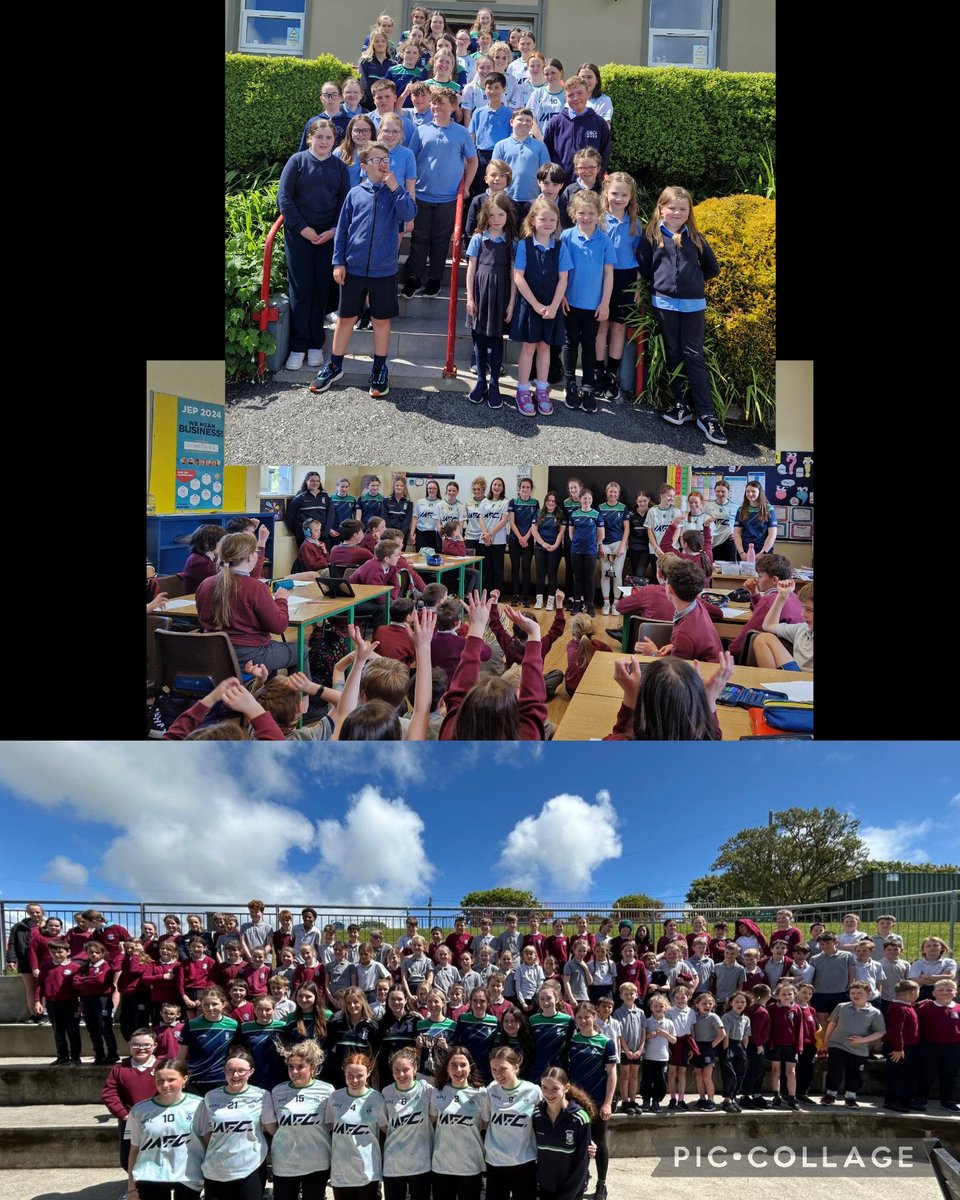 Our victorious U21 team proudly did the rounds today with the cup &amp; visited the 3 National Schools in the Ilen Rovers parish, Rath, Lisheen &amp; Kilcoe. 

Thanks to the staff &amp; all the pupils in each school for their lovely warm welcome!!!
<a href="/kilcoens/">Kilcoe NS</a> <a href="/LisheenNS/">Lisheen NS</a> 
<a href="/westcorkladies/">WestCorkLGFA</a>