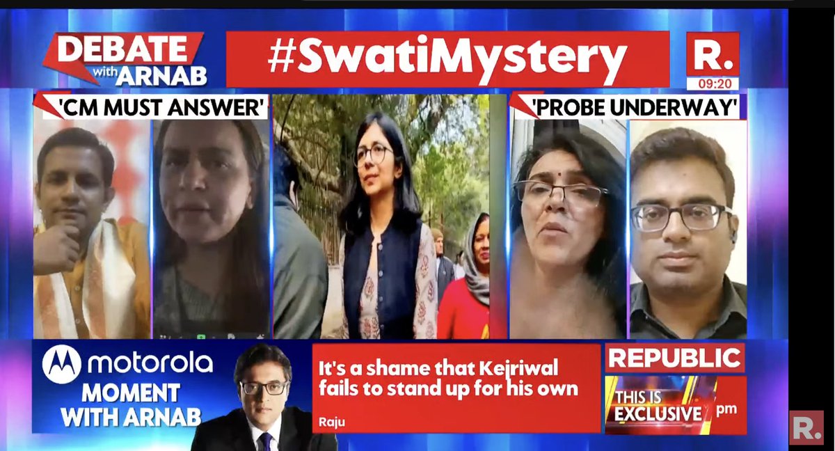 #SwatiMystery | We are neither getting justice nor safety from your govt, so please resign: Yogita Bayana (@yogitabhayana), Women Activist to AAP The Debate on #SuperprimetimeMax with Arnab is now #LIVE, on-air, and online. Tune in and fire in your views -