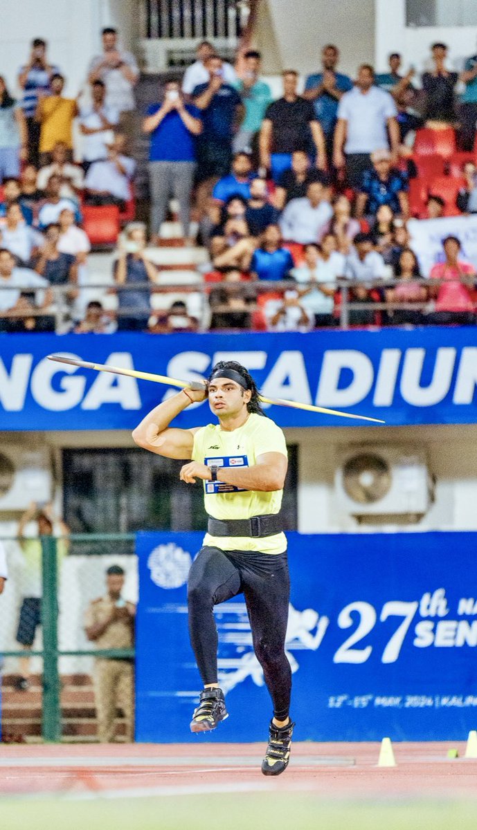 Neeraj Chopra at Kalinga Stadium 

#OdishaForSports