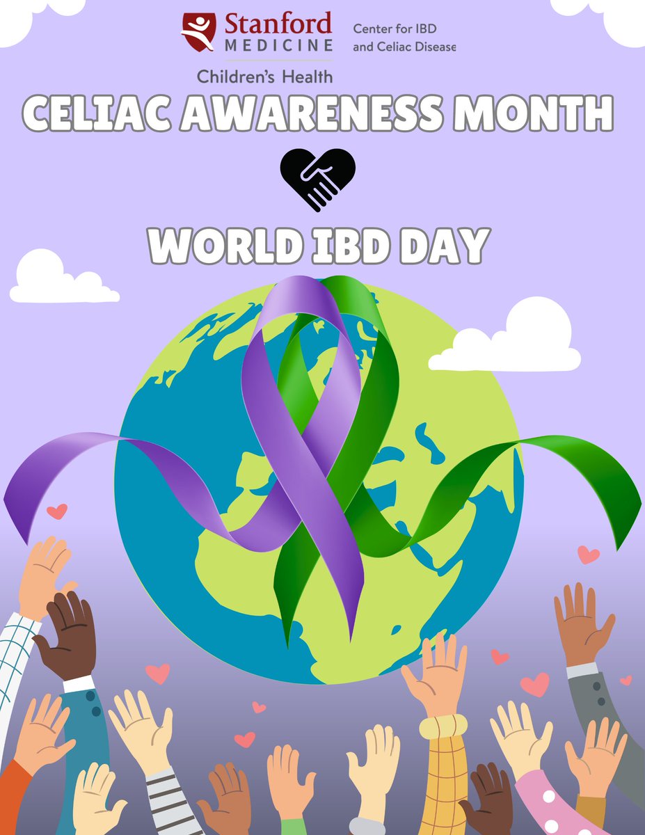 May holds a dear place in our hearts here at @SMCH_IBD_Celiac. We celebrate #WorldIBDDay and #CeliacAwarenessMonth to amplify the stories and voices of those living with these conditions. Let's unite, learn, and support each other.