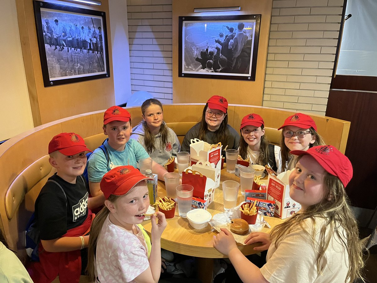 HardyMemorialPS's tweet photo. Okay, I know what it looks like but we promise we ordered en français - we believe French #HappyMeals have larger portion sizes of fries but the “box isn’t as strong as in NI” #LittleThings #AmLovingIt #LesArchesGolden #HardyàParis24 https://t.co/mAwqiWYeI0