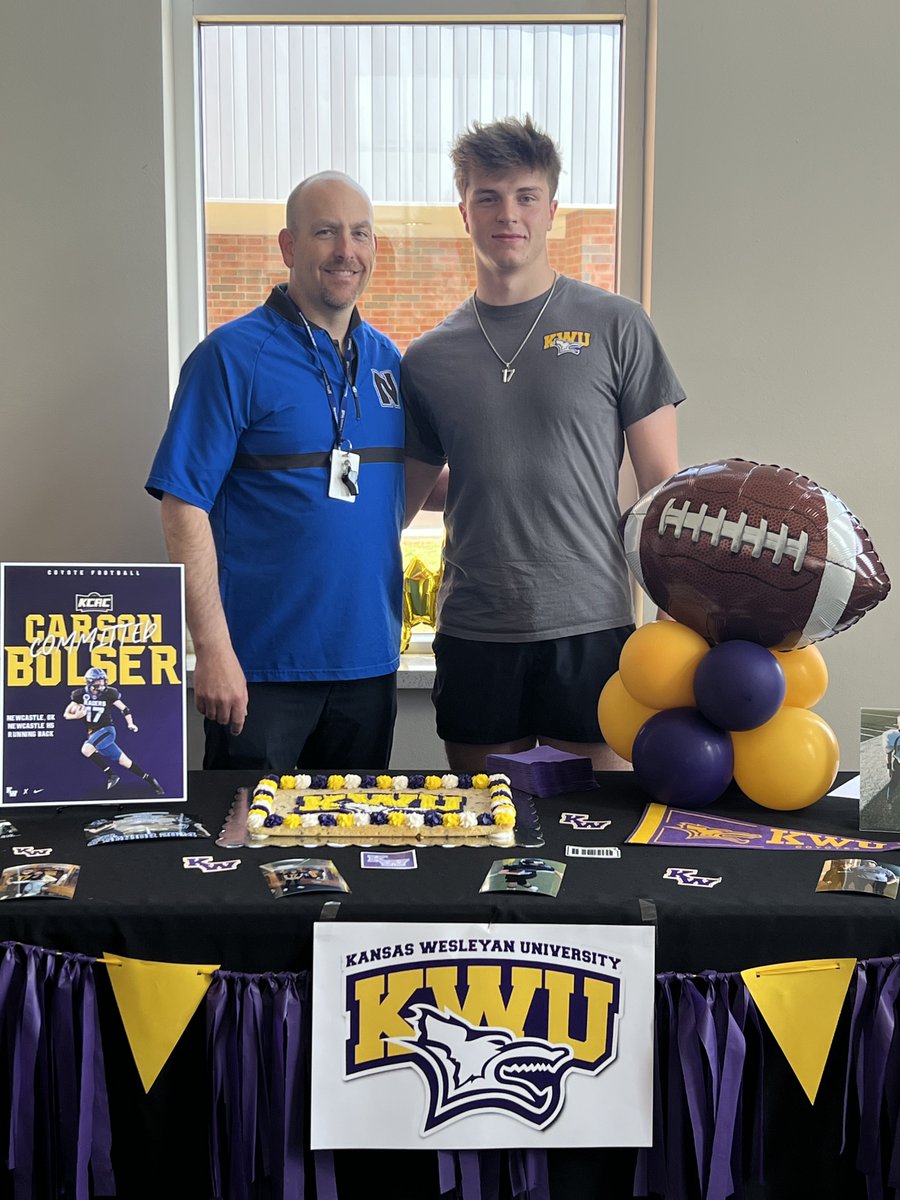Congratulations to <a href="/bolser_carson/">Carson Bolser</a> for signing to play for <a href="/kwucoyotes/">Kansas Wesleyan Coyotes</a> today.