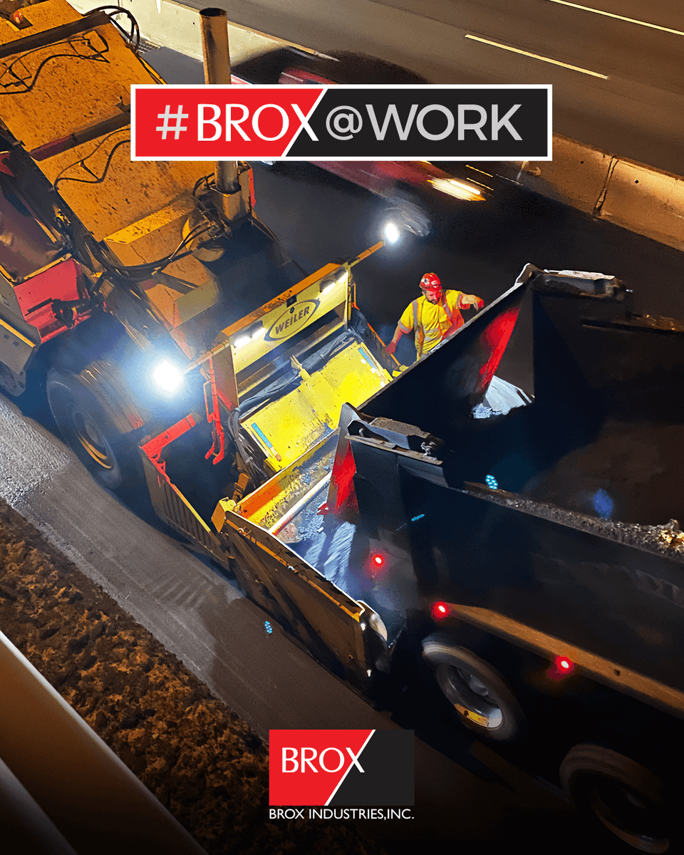 #Brox@Work: Our hardworking crew is on-site, ensuring every detail is executed with precision, care, and excellence. #BroxStrong #BroxTeam #TeamBrox #Brox #BroxIndustries #teamwork #greatplacetowork #corevalues #family #integrity #excellence #commitment #community #pavingtheway