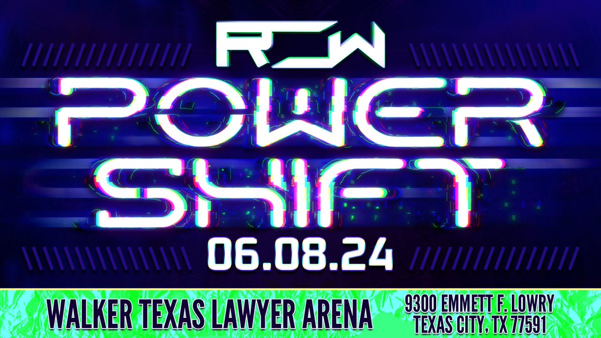 🎫 Tickets Are Officially On Sale 🎫 Tickets are now officially on sale for Saturday, June 8th for our next TV Taping #PowerShift in Texas City, TX at the Walker Texas Lawyer Arena LOCATION: 9300 Emmett F Lowry Expressway Texas City, TX 77591 🎫 PICK YOUR SEATS 🎫